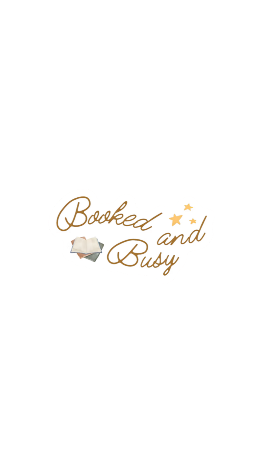 Booked and Busy Logo - Sticker