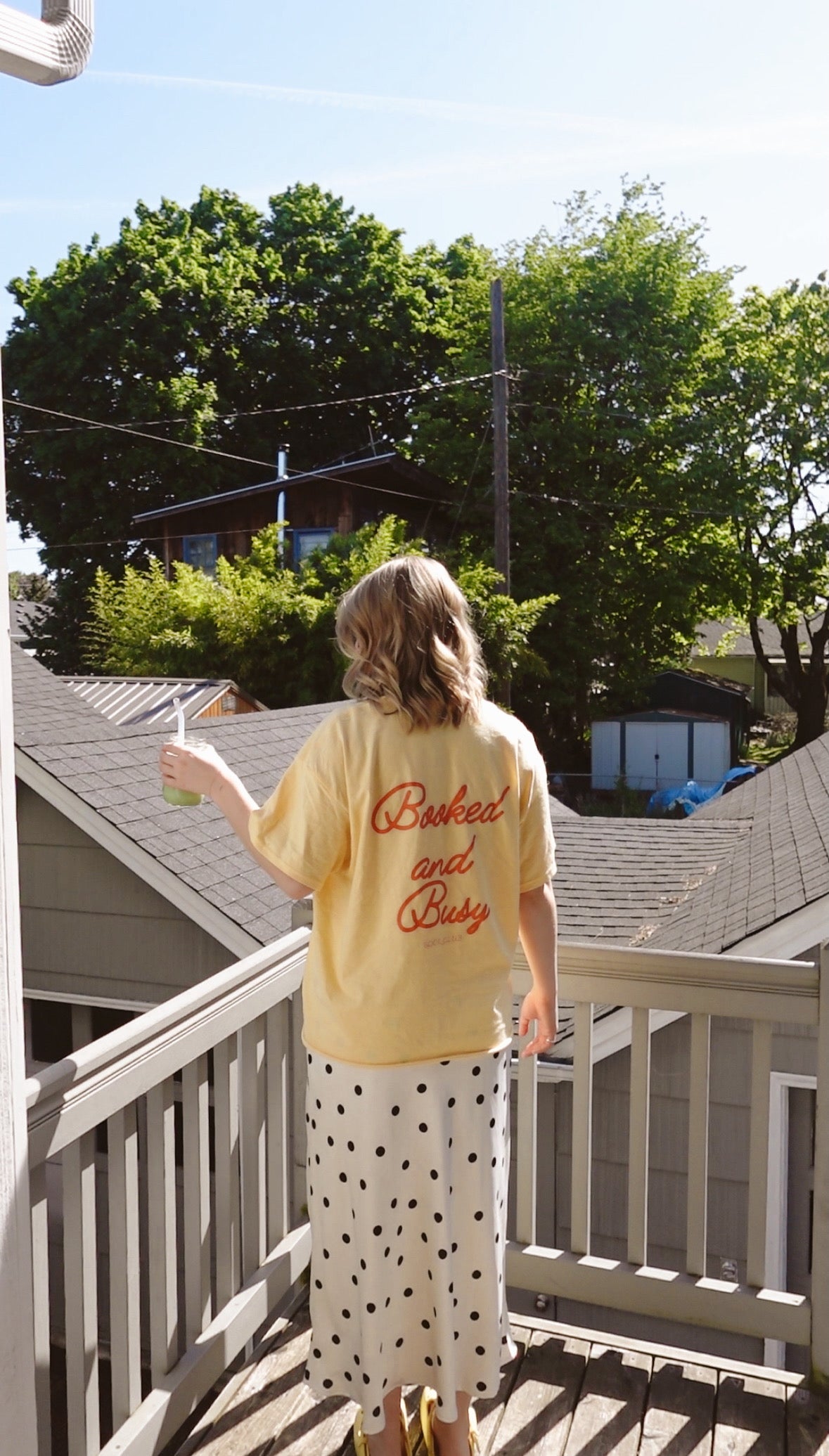 Booked and Busy Club - Butter Yellow Unisex Raw Hem Tee