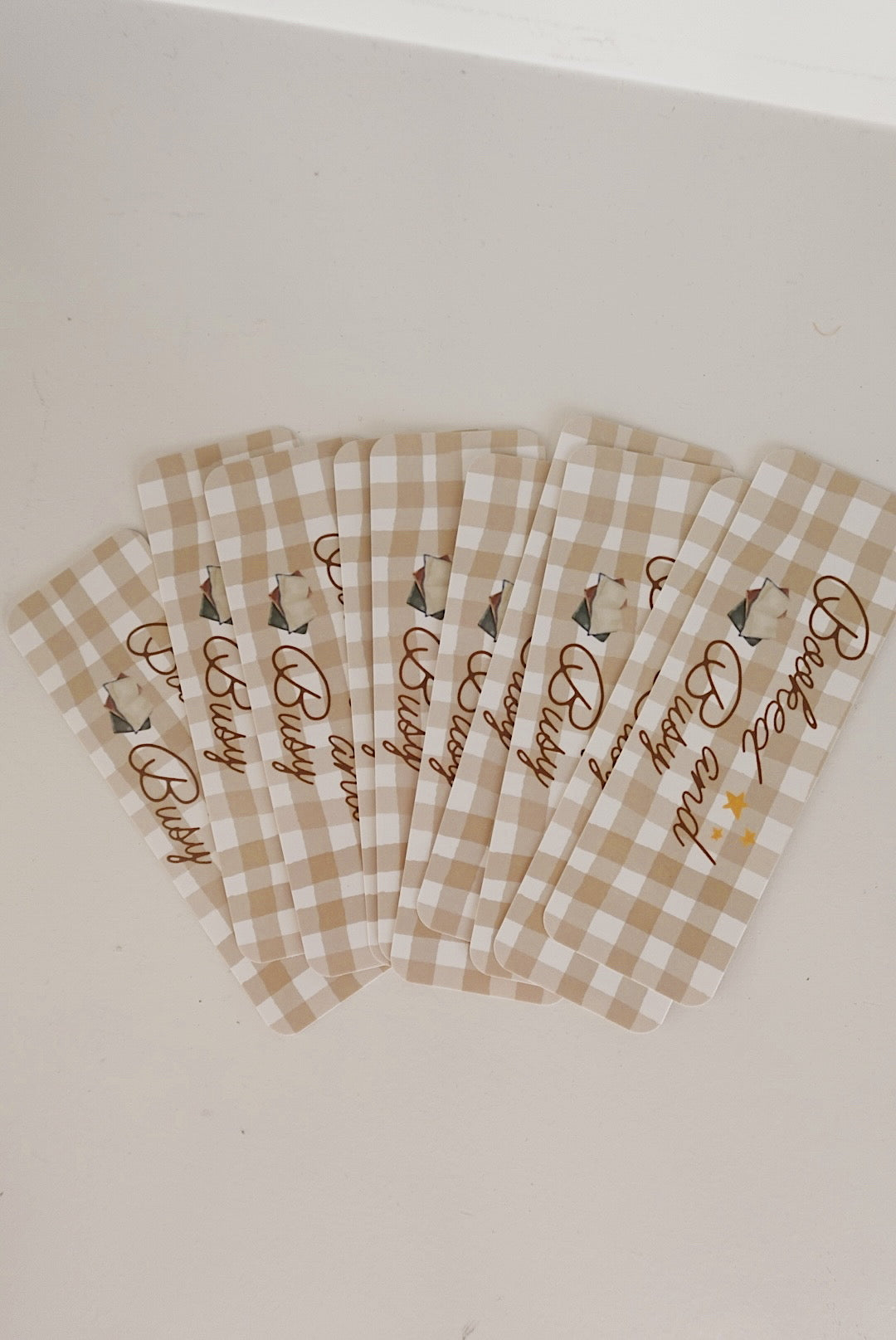 Booked and Busy Logo - Bookmark