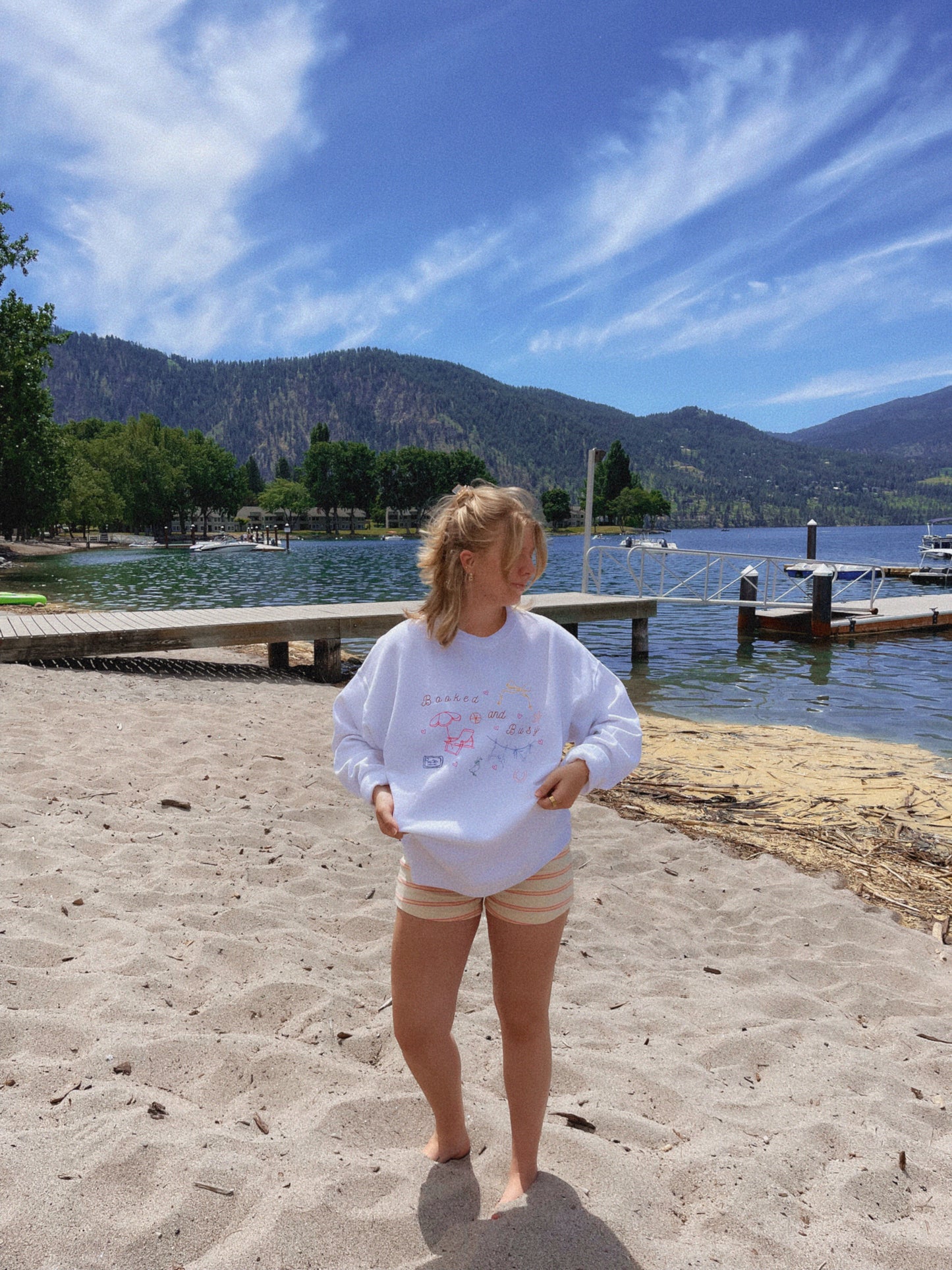 Booked and Busy Summer Crewneck