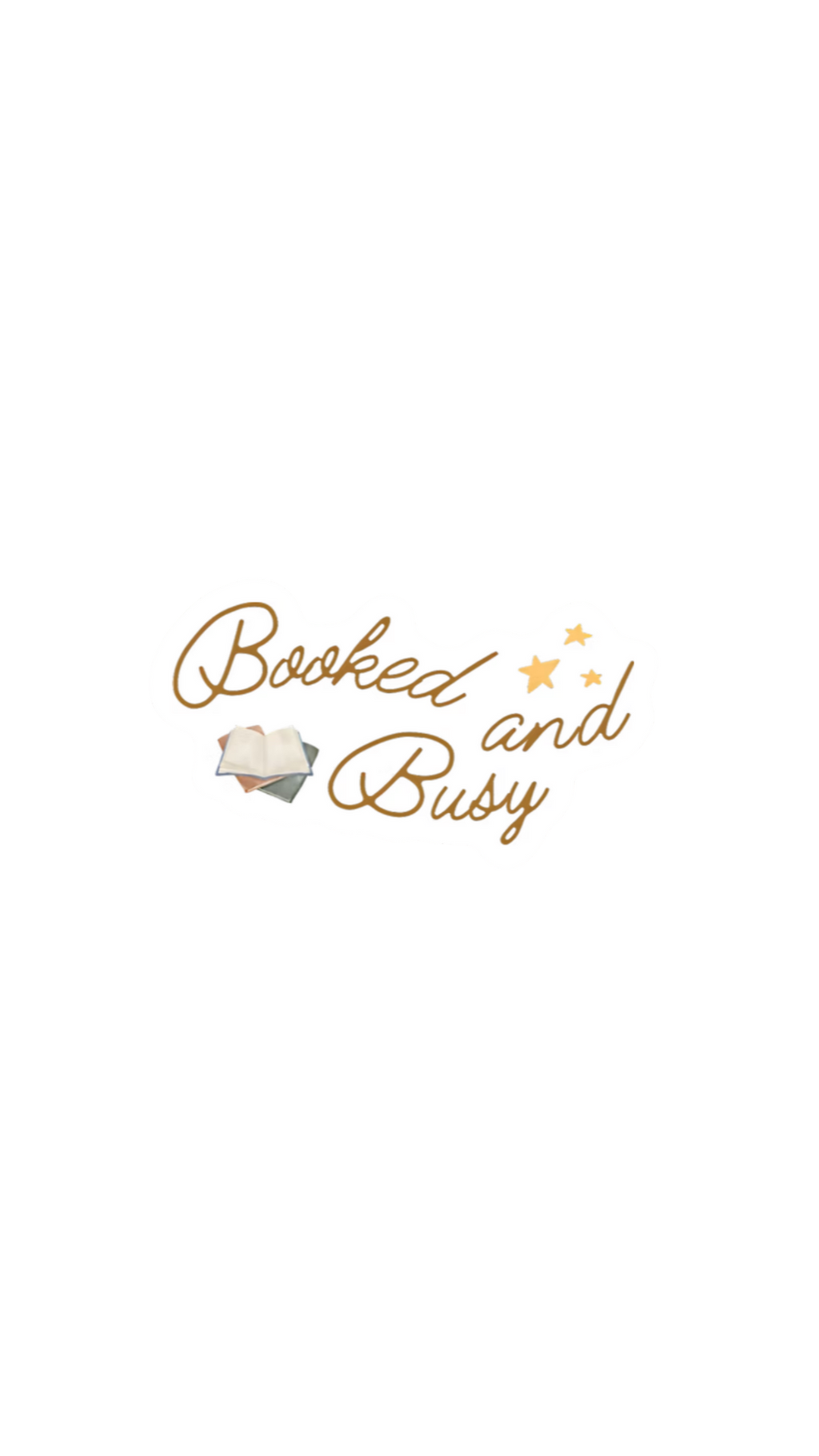 Booked and Busy Logo - Sticker