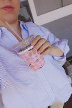 Lemon Gingham - Coffee Sleeve 16 OZ