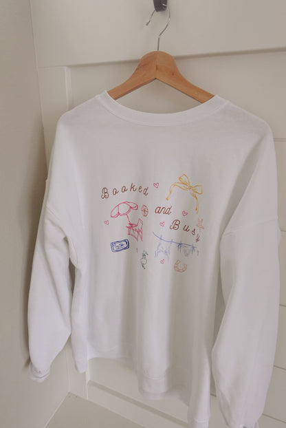 Booked and Busy Summer Crewneck