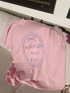 Booked and Busy Mirror - Pink Unisex Tee