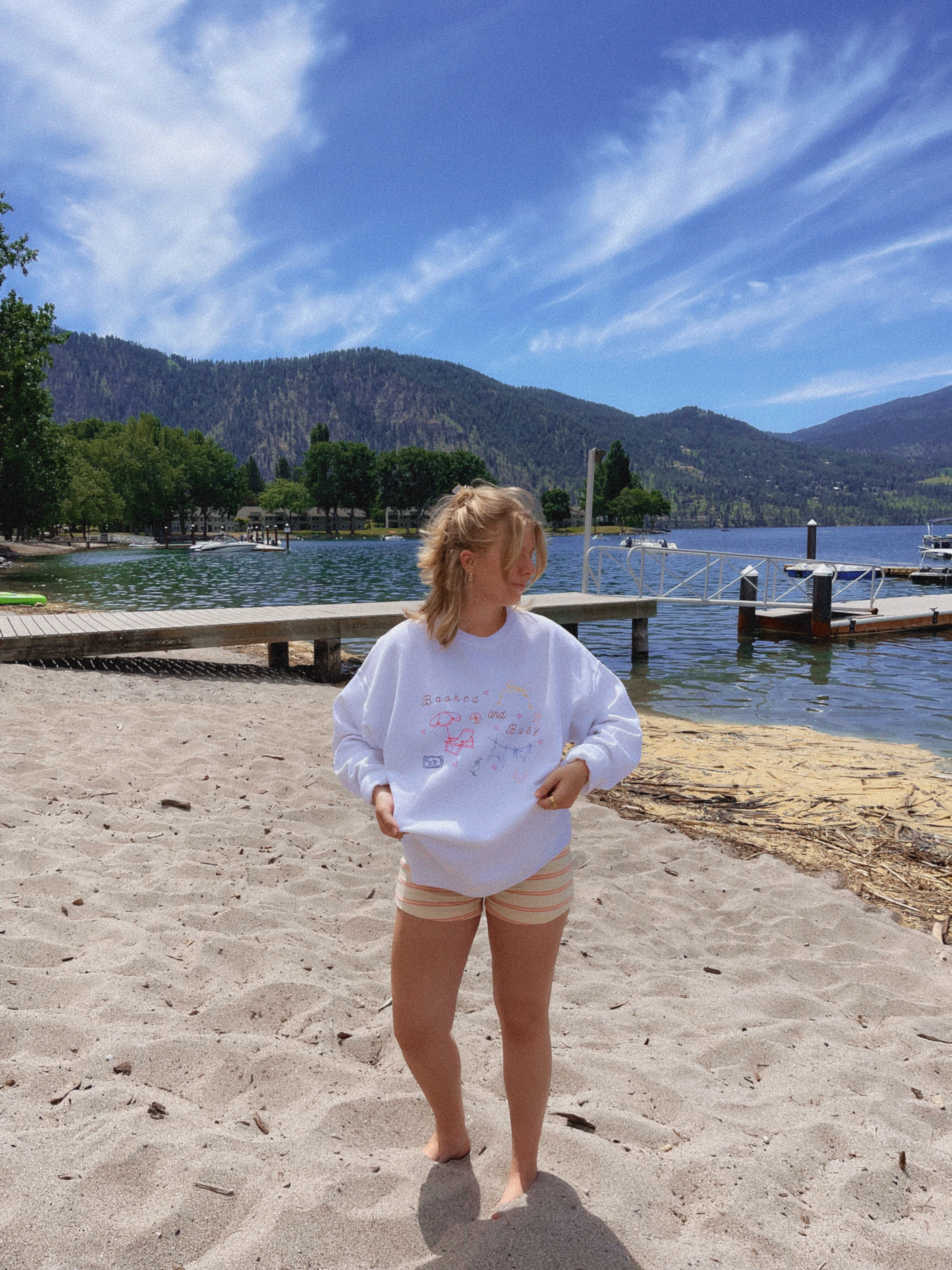 Booked and Busy Summer Crewneck