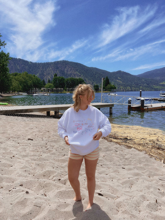 Booked and Busy Summer Crewneck
